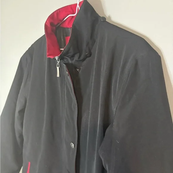 Tower by London Fog Men’s size M Black Jacket with Red Accents - Picture 3 of 8